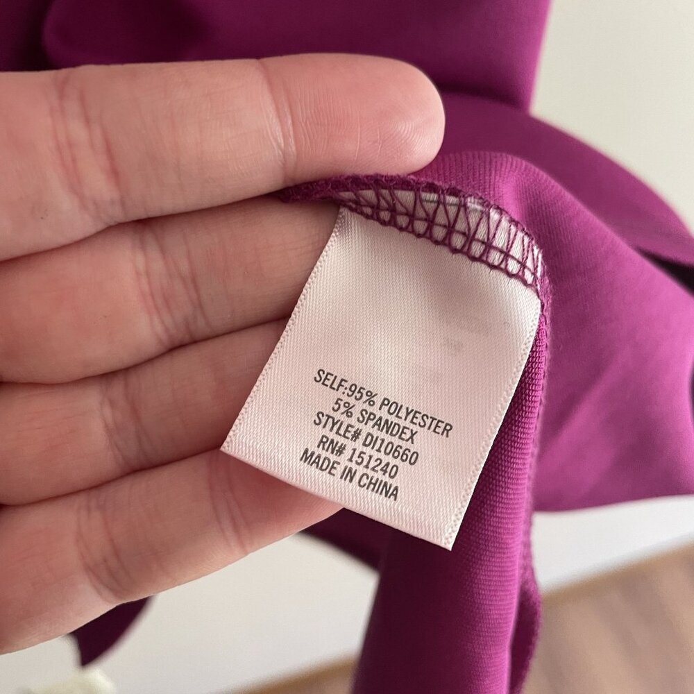 Mi Ami Francescas Womn M Magenta Embroidered Sleeveless Desirae Skater Dress NWT - Picture 9 of 12